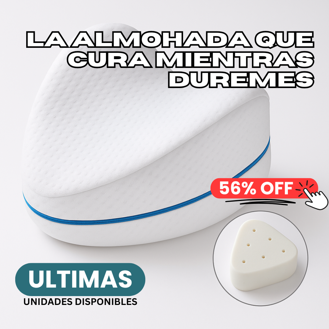 Almohada Ortopédica para Piernas y Rodillas – Suave, Lavable y de Descanso Total
