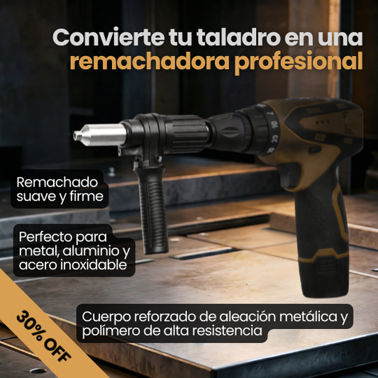 Cabezal Adaptador de Remachadora para Taladro Eléctrico