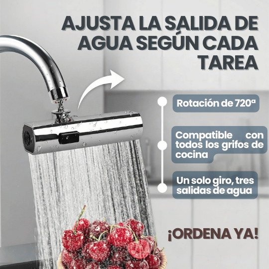 Extensor de Grifo Giratorio con 4 Tipos de Salidas de Agua - ¡Promo 2x1!