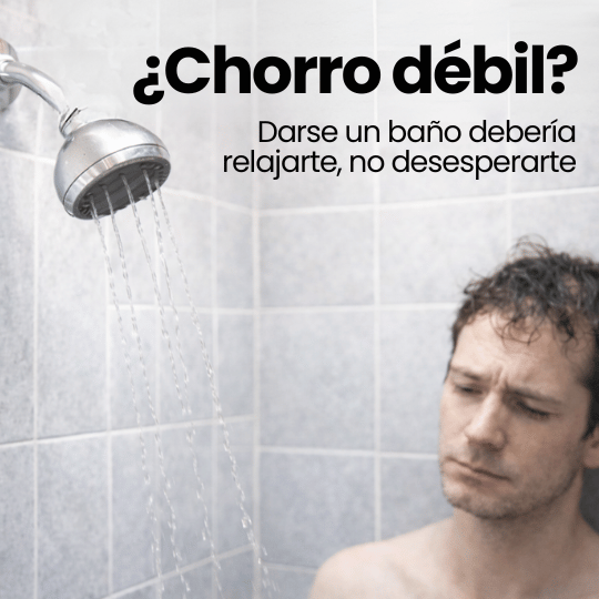 Regadera de Alta Presión con Filtro y Masaje Tipo Spa