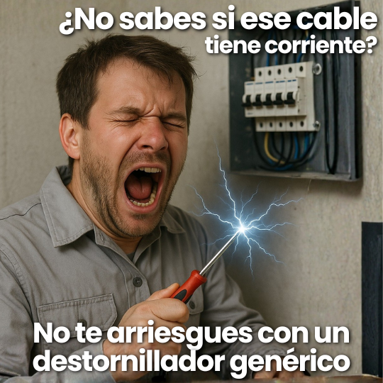 Desarmador Detector de Electricidad Magnético 4 en 1 - Voltímetro Luz Neón