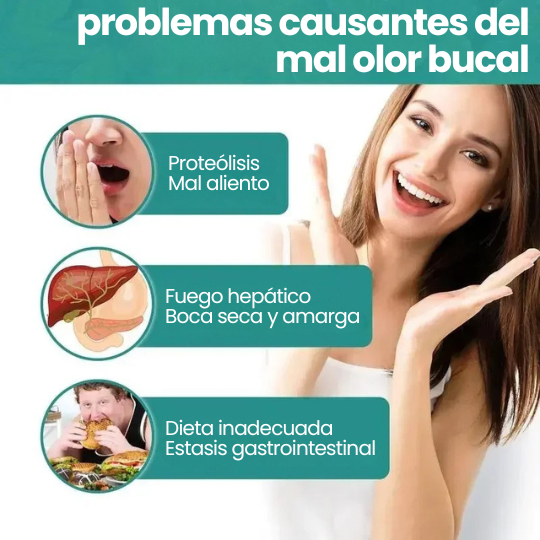 Esencia Bucal Anti-Mal Aliento - ¡Aliento Fresco por 8 hrs! 4x2