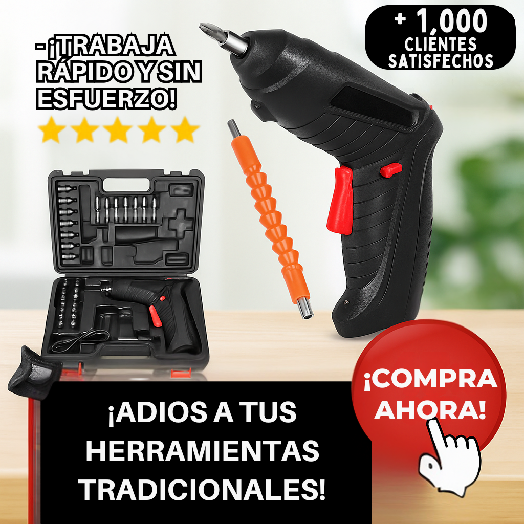 Desarmador Inalámbrico con Mango Rotatorio - ¡La Herramienta más versátil en su versión más moderna!