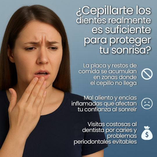 Irrigador Bucal - ¡Lava tus dientes, lengua y encías con agua a presión!