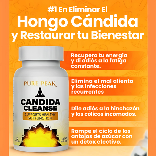 Suplemento Candida Cleanse - Equilibrio Intestinal y Limpieza Digestiva – 60 Cápsulas