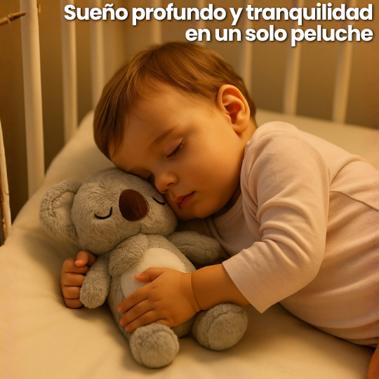 Koala Calmador de Sueño y Ansiedad con Respiración y Música – Peluche Tranquilizante Anti-Llanto