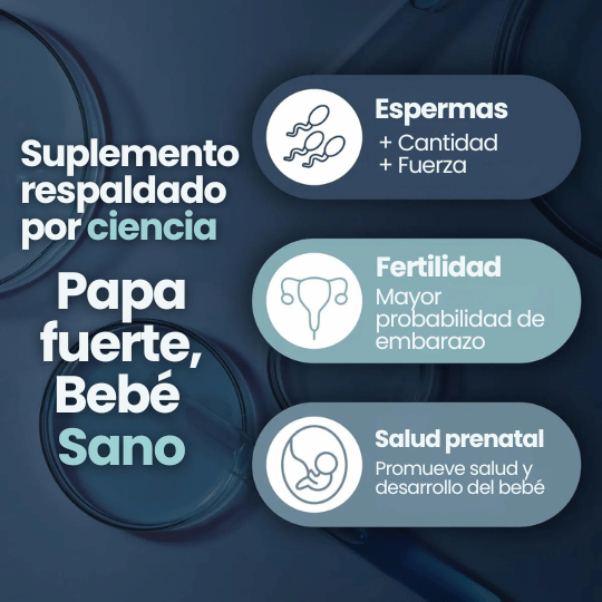 Suplemento de Fertilidad Masculina para Apoyar Conteo y Movimiento de Esperma