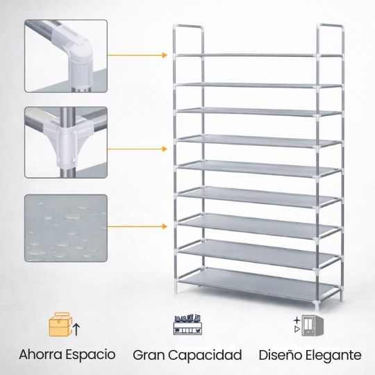 Zapatero Organizador de 9 niveles para 27 Pares