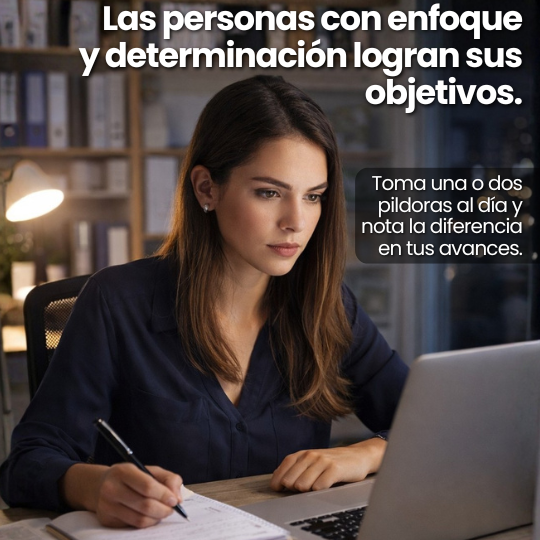 Suplemento Cerebral para Memoria, Enfoque y Concentración - Energía y protección para tu cerebro