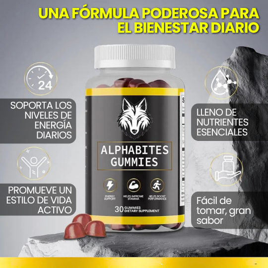 Alphabites - Gomitas Energizantes para Rendimiento Sexual Masculino