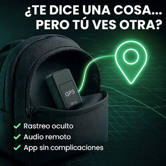 Mini GPS Localizador en Tiempo Real para Vehículos, Motos y Paquetes