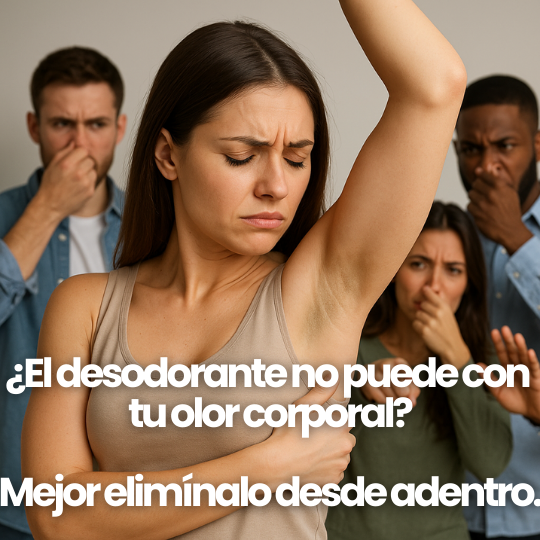 Deos - Suplemento Desodorante Interior - ¡Elimina el mal olor corporal desde adentro!