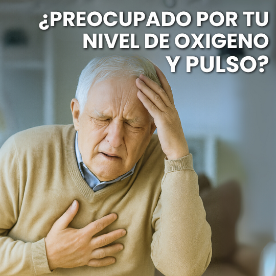 Oxímetro Digital de Dedo 2 en 1: Mide Oxigenación y Ritmo Cardíaco