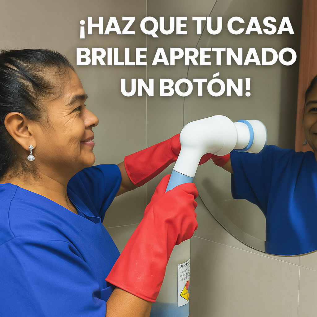 Cepillo Eléctrico - Magic Spin Brush® - Limpieza Rápida, Práctica y Efectiva con sólo apretar un botón