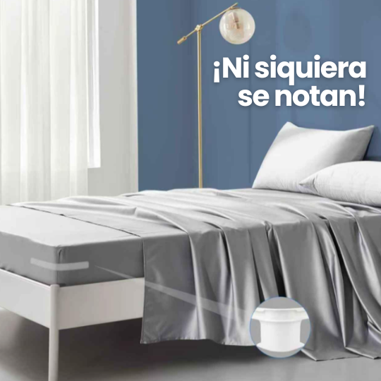 Sujetadores Antideslizantes y Tensores para Sábanas Kit de 4 pcs - ¡No más sábanas flojas!