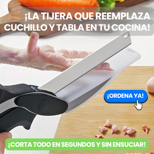 Cuchillo-Tijera 2 En 1 - Picador de Alimentos Inteligente Smart Cut®