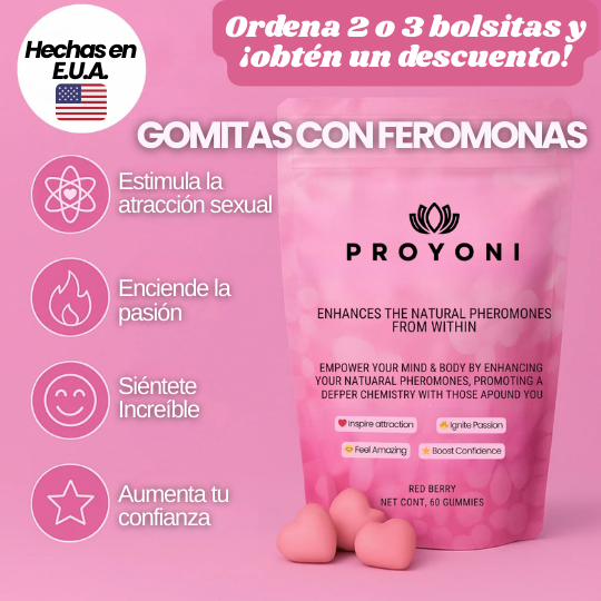 Gomitas con Feromonas para Enamoramiento y Atracción - ¡Vuélvete irresistible!